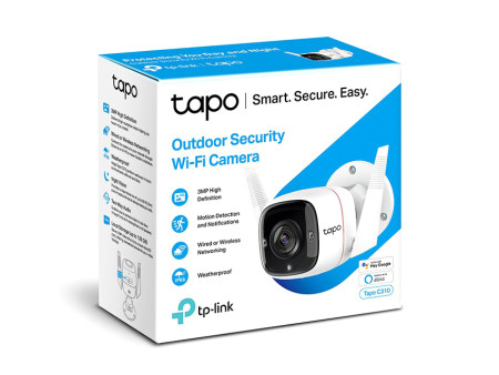 TP-LINK smart camera TAPO-C310, 3MP, ανίχνευση κίνησης, IP66, Ver. 1.0