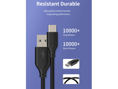 CABLETIME καλώδιο USB-C σε USB U323A, 15W, 480Mbps, 1m, μαύρο