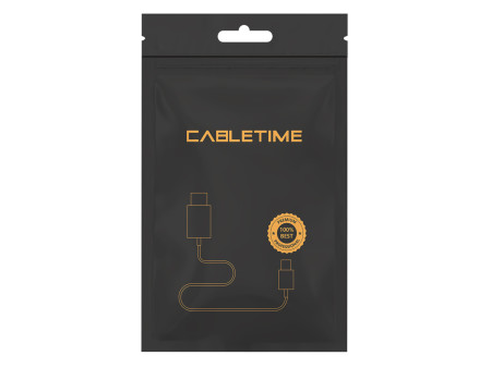 CABLETIME καλώδιο USB-C σε USB U323A, 15W, 480Mbps, 1m, μαύρο