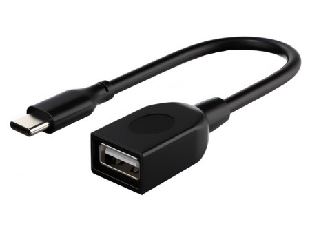 CABLETIME καλώδιο USB-C σε USB CMAF2, 480Mbps, 0.15m, μαύρο