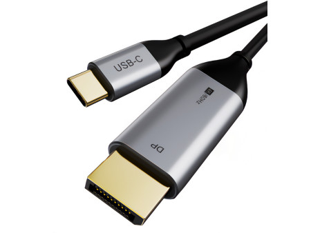 CABLETIME καλώδιο USB-C σε DisplayPort CT-CMDP2, 4K/60Hz, 1.8m, μαύρο