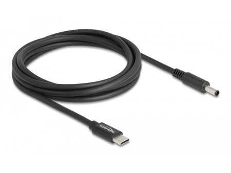 DELOCK καλώδιο τροφοδοσίας 87974, USB-C σε Dell 4.5x3mm, 1.5m, μαύρο