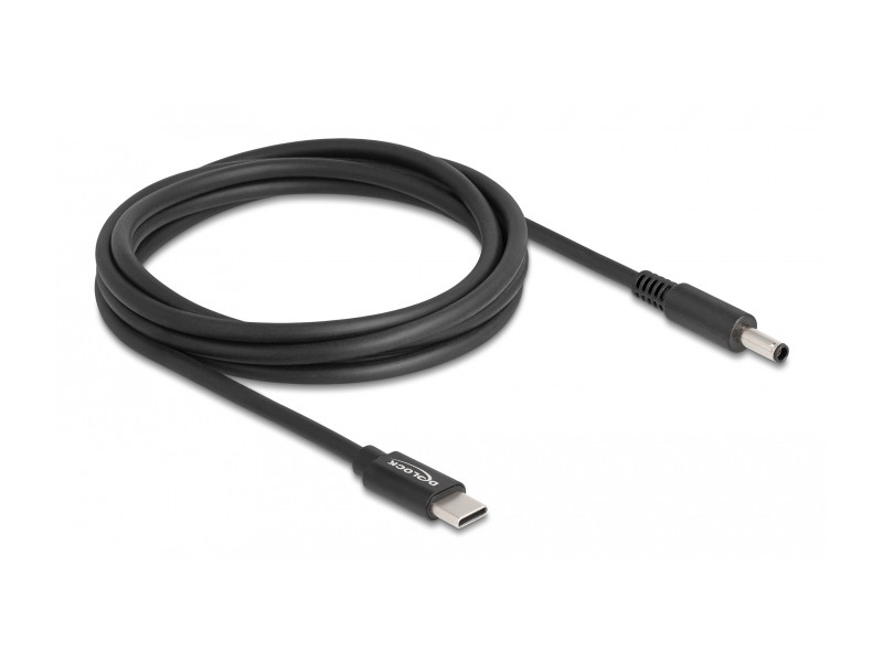 DELOCK καλώδιο τροφοδοσίας 87974, USB-C σε Dell 4.5x3mm, 1.5m, μαύρο