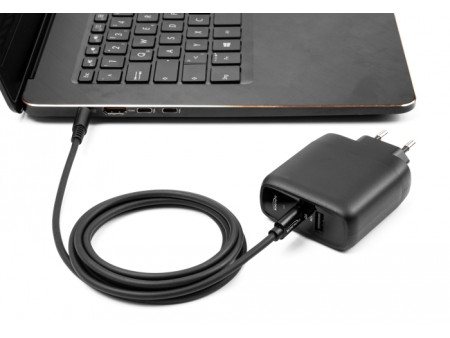 DELOCK καλώδιο τροφοδοσίας 87974, USB-C σε Dell 4.5x3mm, 1.5m, μαύρο