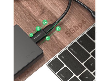 CABLETIME αντάπτορας USB-C σε USB CT-AMCF, 10.5W, 5Gbps, γκρι