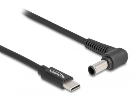 DELOCK καλώδιο τροφοδοσίας 87981, USB-C σε Sony 6x4.3mm, 1.5m, μαύρο