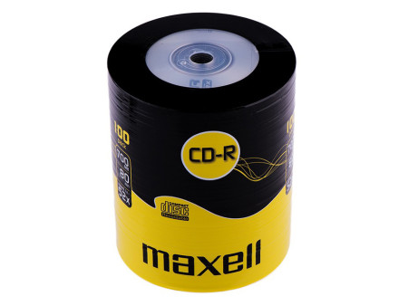 MAXELL CD-R 624037, 700ΜΒ, 80min, 52x speed, spindle pack 100τμχ