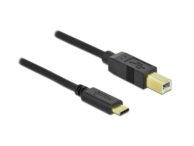 DELOCK καλώδιο USB-C σε USB Type B 83666, 480Mbps, 3m, μαύρο