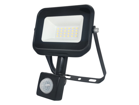 POWERTECH LED προβολέας PT-1261, με αισθητήρα κίνησης, 20W, 4000K, IP65