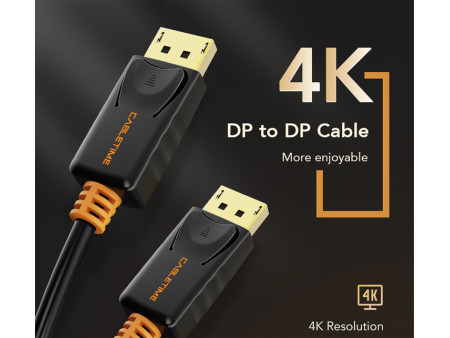 CABLETIME καλώδιο DisplayPort CT-01G, 4K/60Hz, 4.5m, μαύρο