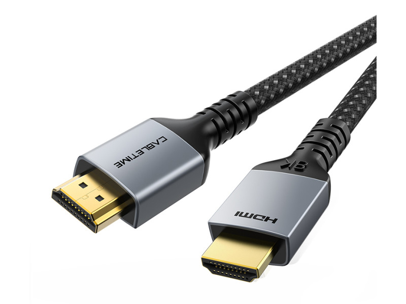 CABLETIME καλώδιο HDMI 2.1 CT-HM8K, 8K/60Hz, 48Gbps, 28AWG, 3m, μαύρο