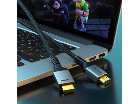 CABLETIME καλώδιο HDMI 2.1 CT-HM8K, 8K/60Hz, 48Gbps, 28AWG, 3m, μαύρο