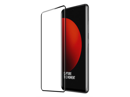 POWERTECH tempered glass 3D TGC-0587, full glue, Xiaomi 12S Ultra, μαύρο