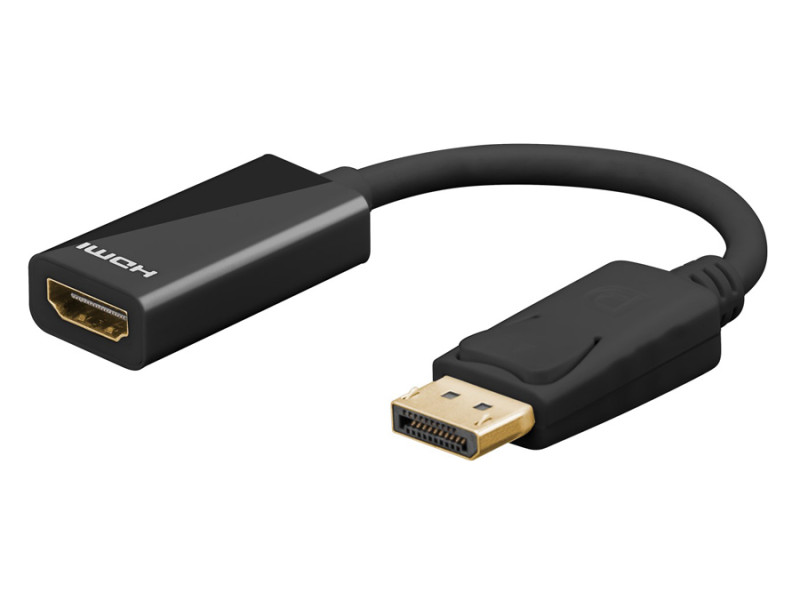 GOOBAY καλώδιο DisplayPort σε HDMI 67881, 8K, 0.1m, μαύρο