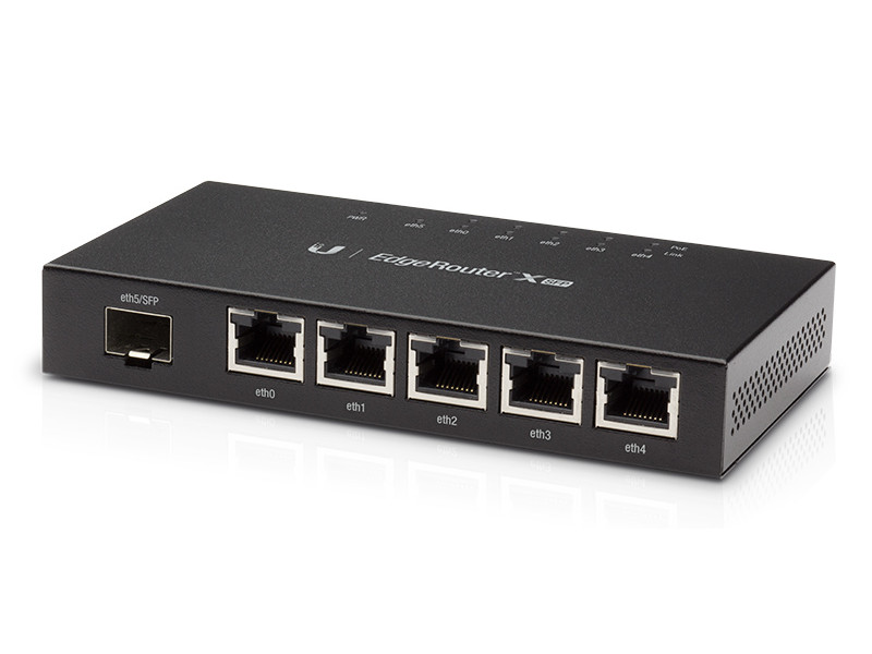 UBIQUITI router EdgeRouter X SFP, 5-Port Gigabit PoE, 1000Mbps, 50W