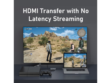 CABLETIME audio & video capture CT-HAVC-AG, HDMI/USB, loop 4K/60Hz, γκρι