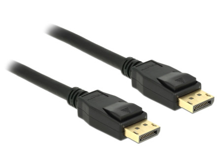 DELOCK καλώδιο DisplayPort 1.2 83806, 4K/60Hz, 21.6 Gbps, 2m, μαύρο