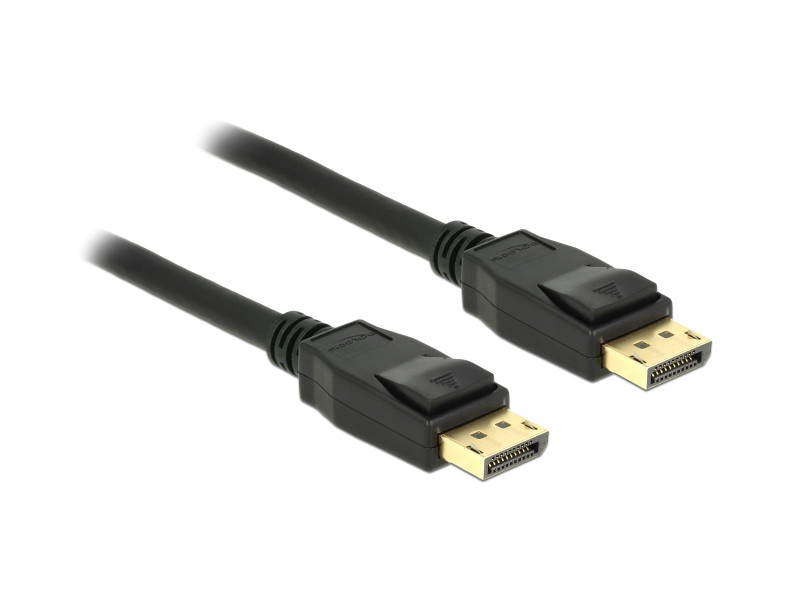 DELOCK καλώδιο DisplayPort 1.2 83806, 4K/60Hz, 21.6 Gbps, 2m, μαύρο