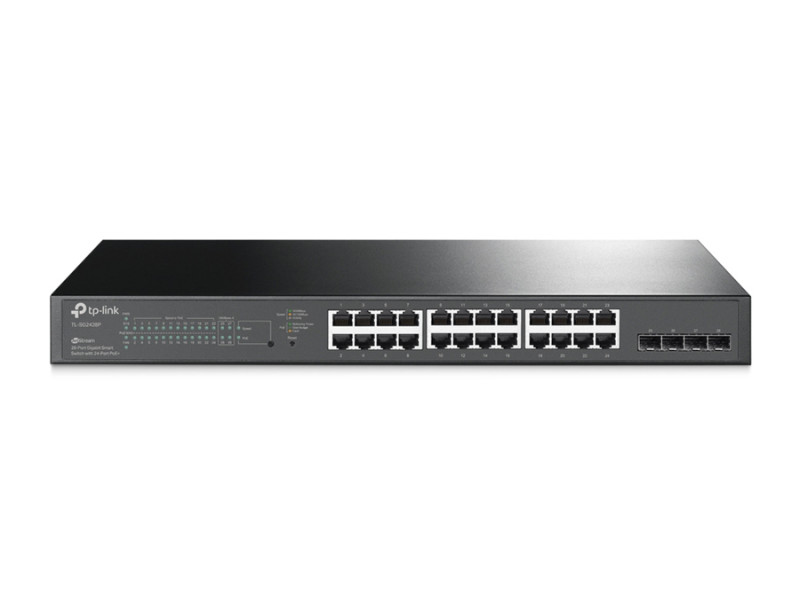 TP-LINK JetStream smart switch TL-SG2428P, 24-Port PoE+, 4x SFP, Ver 4.0