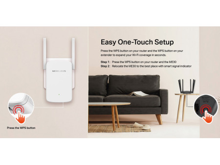 MERCUSYS Wi-Fi Range Extender ME30, 1200Mbps, Ver. 1.0