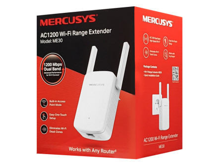 MERCUSYS Wi-Fi Range Extender ME30, 1200Mbps, Ver. 1.0