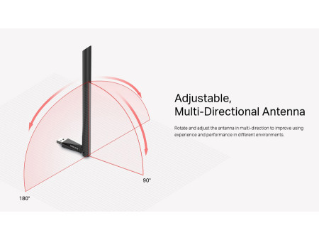 MERCUSYS ασύρματος USB αντάπτορας δικτύου MU6H, 650Mbps, 2.4/5GHz, V 1.0