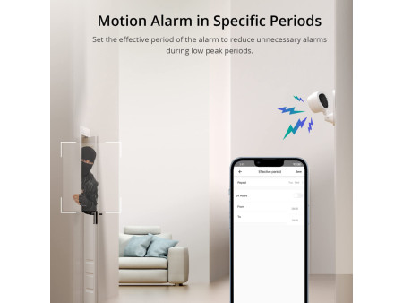 SONOFF smart κάμερα S-CAM με ηχητικό συναγερμό, 1080p FHD, Wi-Fi