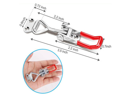 POWERTECH κλείστρο ρυθμιζόμενο TOOL-0097, 8.9 έως 11cm, 4τμχ