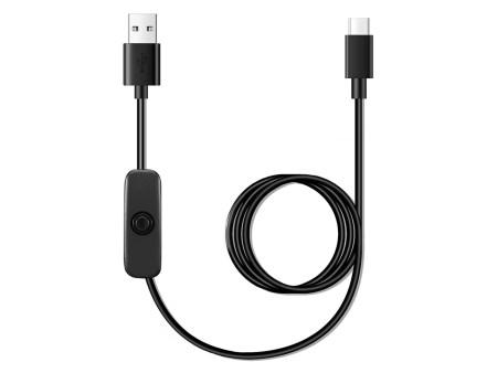 POWERTECH καλώδιο USB-C σε USB CAB-UC085 με διακόπτη, 10W, 2m, μαύρο