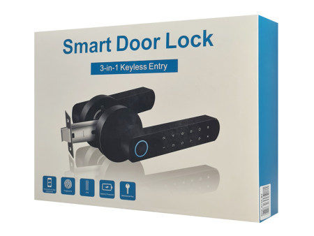 SECUKEY ηλεκτροπύρος D100-BT, συνδυασμού & fingerprint, μαύρος