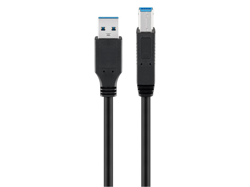 GOOBAY καλώδιο USB 3.0 SuperSpeed σε USB Type B 96119, 5m, μαύρο