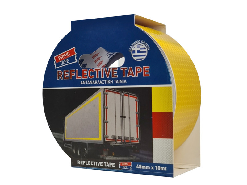 PRIMO TAPE αντανακλαστική ταινία SEL-024, 48mm x 10m, κίτρινη