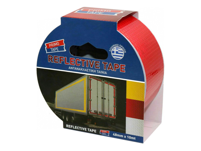 PRIMO TAPE αντανακλαστική ταινία SEL-025, 48mm x 10m, κόκκινη