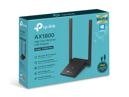 TP-LINK ασύρματος USB αντάπτορας δικτύου Archer TX20U Plus, 1800Mbps V.1