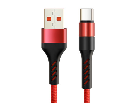 CABLETIME καλώδιο USB-C σε USB CT-PU32, 12W, 480Mbps, 1m, κόκκινο