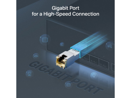 TP-LINK 1000BASE-T RJ45 SFP Module TL-SM331T, έως 100m, Ver. 1.0