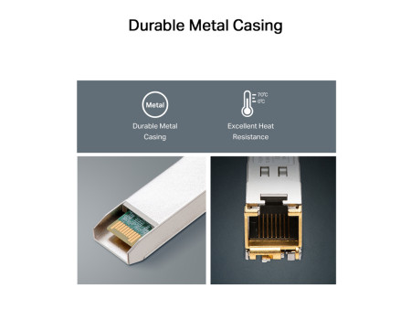 TP-LINK 1000BASE-T RJ45 SFP Module TL-SM331T, έως 100m, Ver. 1.0