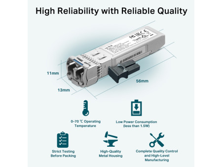 TP-LINK 10GBase-LR SFP+ LC Transceiver TL-SM5110-LR, έως 10km, Ver. 1.0