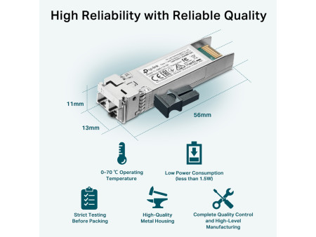 TP-LINK 10GBase-SR SFP+ LC Transceiver TL-SM5110-SR, έως 300m, Ver. 1.0