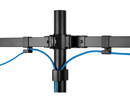 BRATECK βάση γραφείου LDT57-C02 για 2 οθόνες 17"-32", έως 9kg ανά οθόνη