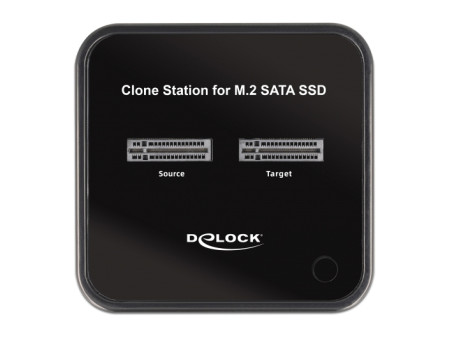 DELOCK docking station 64178, clone function, 2x M.2 SATA, 6Gbps, μαύρο