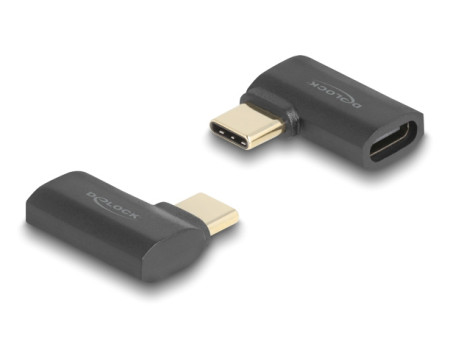 DELOCK αντάπτορας USB-C 60245, αρσενικό σε θηλυκό, 240W, 40Gbps, μαύρος