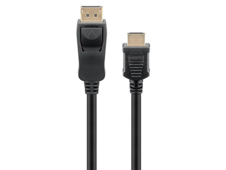 GOOBAY καλώδιο DisplayPort σε HDMI 64835, 4K/30Hz, 1m, μαύρο