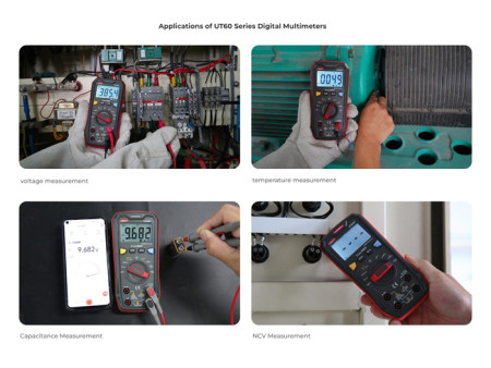 UNI-T ψηφιακό πολύμετρο UT60BT, 1000V AC/DC, NCV, Bluetooth, True RMS