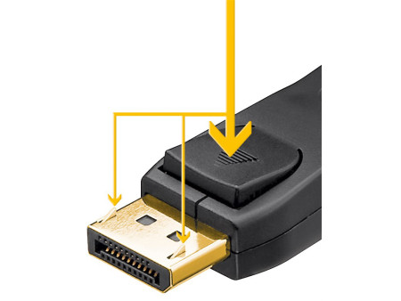 GOOBAY καλώδιο DisplayPort 64797, 8K/60Hz, 32.4 Gbps, 1m, μαύρο