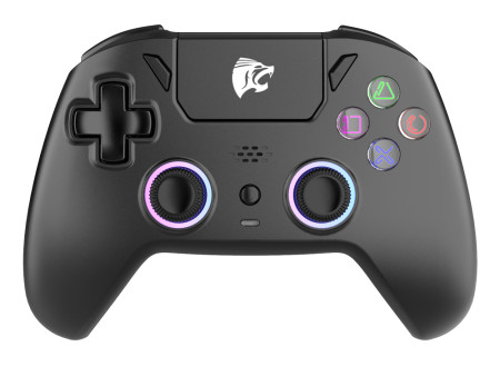 ROAR ασύρματο gamepad RR-0023, Switch/PS4/PC/iOS/Android, Bluetooth, μαύρο