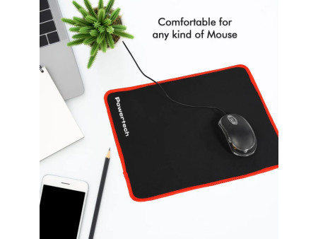 POWERTECH gaming mouse pad PT-1282, 30x25x0.3cm, μαύρο