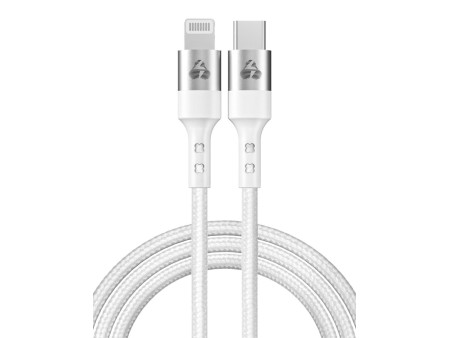 POWERTECH καλώδιο USB-C σε Lightning PTR-0127, PD 20W, copper, 1m, λευκό