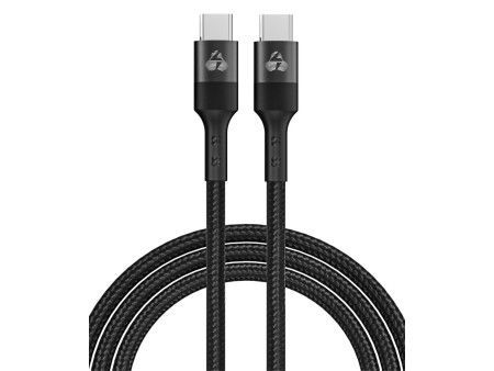 POWERTECH καλώδιο USB-C PTR-0130, PD 60W, copper, 1m, μαύρο