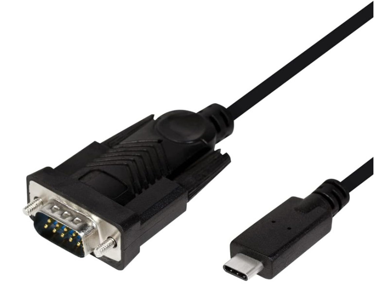 POWERTECH καλώδιο USB-C σε σειριακή RS-232 CAB-UC061, 1.8m, μαύρο